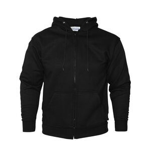 Absolute Apparel Mens Zip Thru Hood / Black
